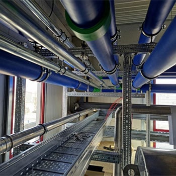 ceiling mounted pipe racks
