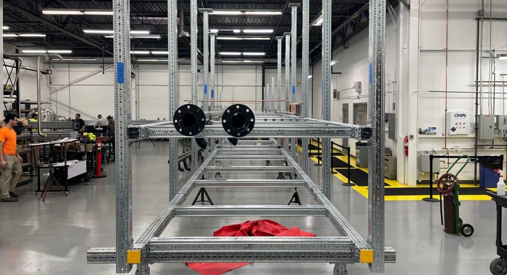 Equipment Skid | Process Skid | Modular Process Skid | Engineering A Pipe Bridge With Sikla SiFramo | Sikla USA | MMS | Modular Mechanical Supports | a division of Eberl Iron Works, Inc. | Buffalo, NY USA