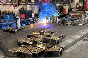 Custom Fabrication of Fittings to Spec | Albany Nanotech | MEP Pipe racks case Study | nanotech building | MMS - Modular Mechanical Supports, Buffalo NY USA
