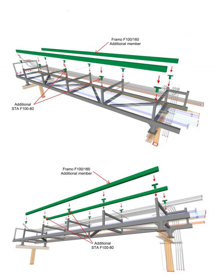 Pipe Bridges Built with Sikla siFramo Framing - MMS